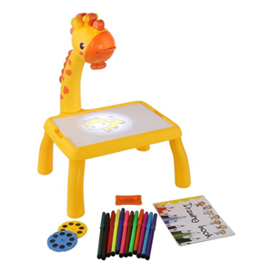 میز نقاشی پروژکتور دار کودک طرح زرافه TETRIS PROJECTION PAINTING TABLE-اسباب بازی